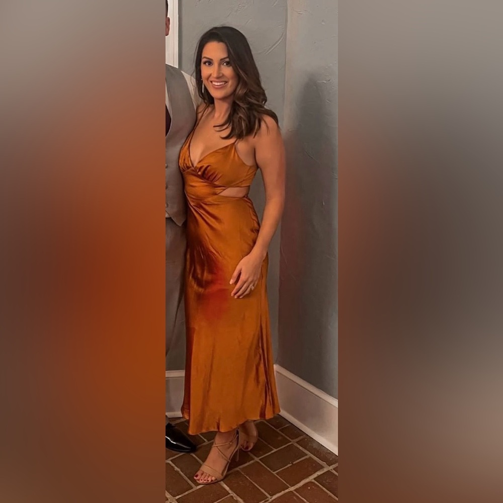Selfie Leslie Rust Maxi Dress